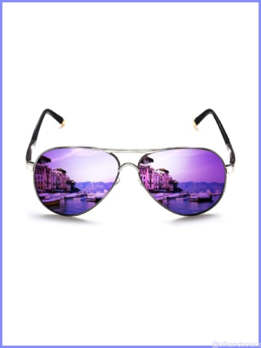 Polarized Aviator Sunglasses UV400 Metal Frame Driving Fishing Hiking